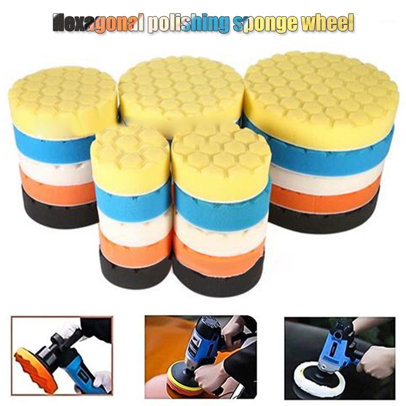 

5pcs/set Car Polisher Sponge Polishing Waxing Buffing Pads Kit Polishing Sponge Set DXY881