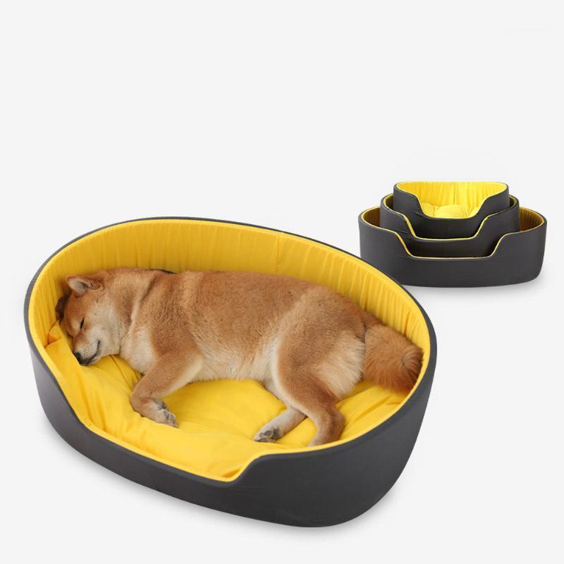 

Pet Dog Bed Large Washable Calming Pets Dogs Sofa Cusion Dog Warm Rectangle Couch Mat Beds Non-Slip& Waterproof Bottom1, Color as shown