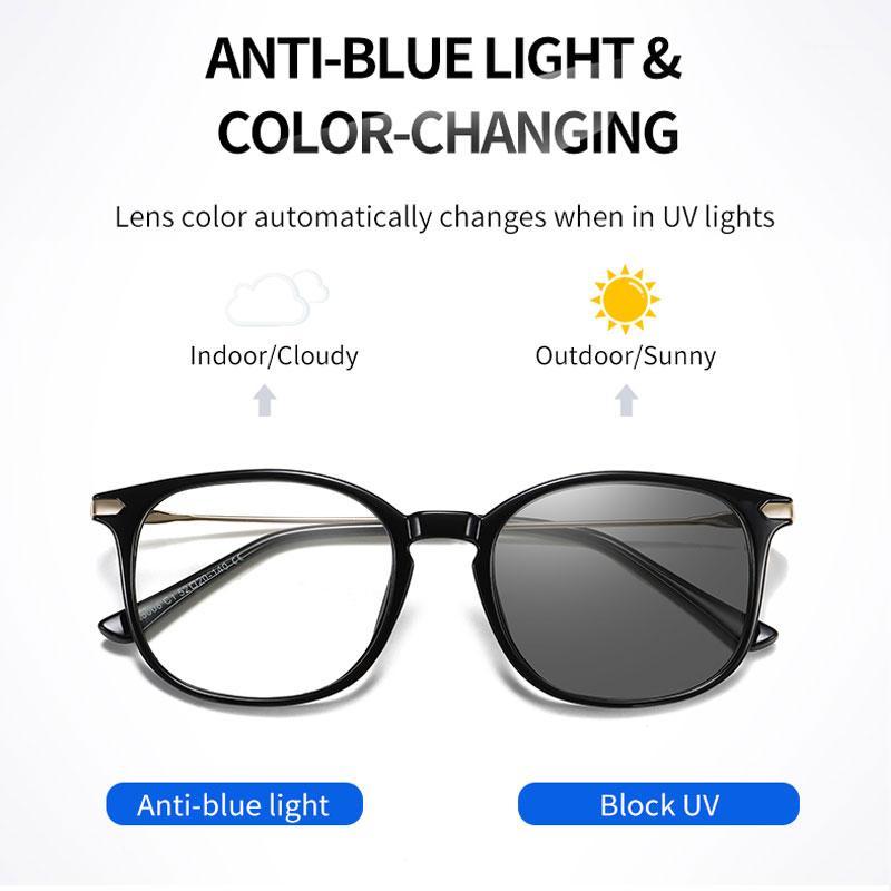 

2020 Women Blue Light Blocking Glasses Outdoor Photochromic Sunglasses Computer Glasses With Anti Blue Ray Lenses1