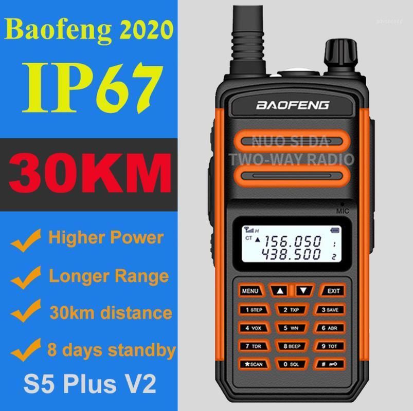 

BaoFeng Walkie Talkie 10W 30km long range BF S5 Plus two way radio VHF UHF portable ham CB radio ip67 Waterproof walkie talkie1