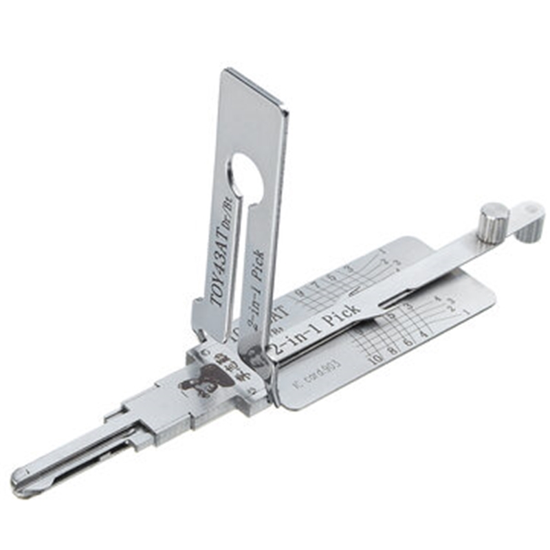 

TOY43AT 2 in 1 Lock Pick Decoder Together Auto Pick Sets Tools for Toyota