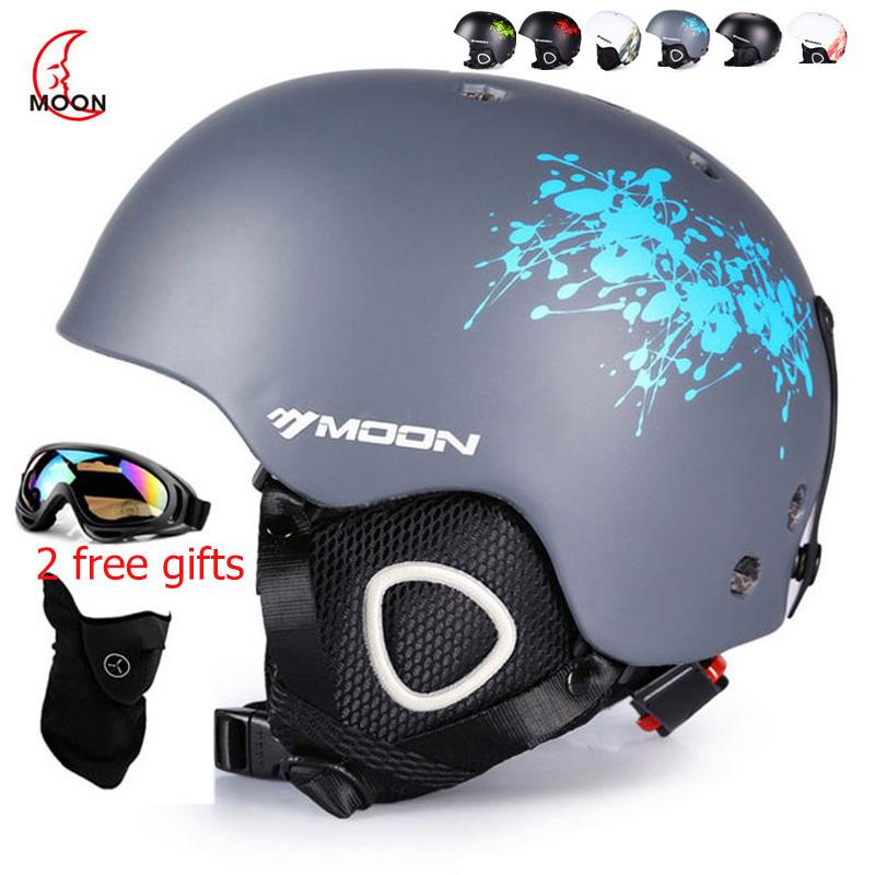 

MOON Ski Helmet Autumn Winter Adult Men Children Snowboard Skateboard Skiing Equipment Sports Safety snowHelmets with Gifts