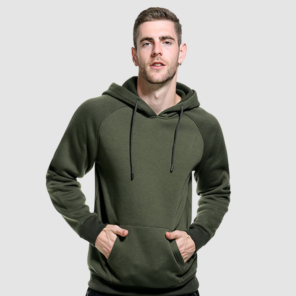 

High quality European size soft warm fleece OEM blank custom wholesale pullover hoodies, Green