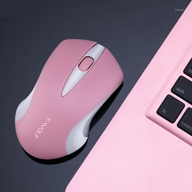 

1600dpi Pink Computer Mouse Cute Gamer Girl Mouse Professional Gaming Wireless Optical Fashion Mute for Laptop1