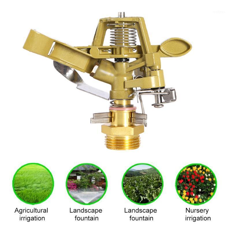 

0°-360° Adjustable Pattern Rain Bird Garden Impact Sprinkler Agricultural Lawn Brass Spray 6' Nozzle 10-15m Water Distance1, Type 1