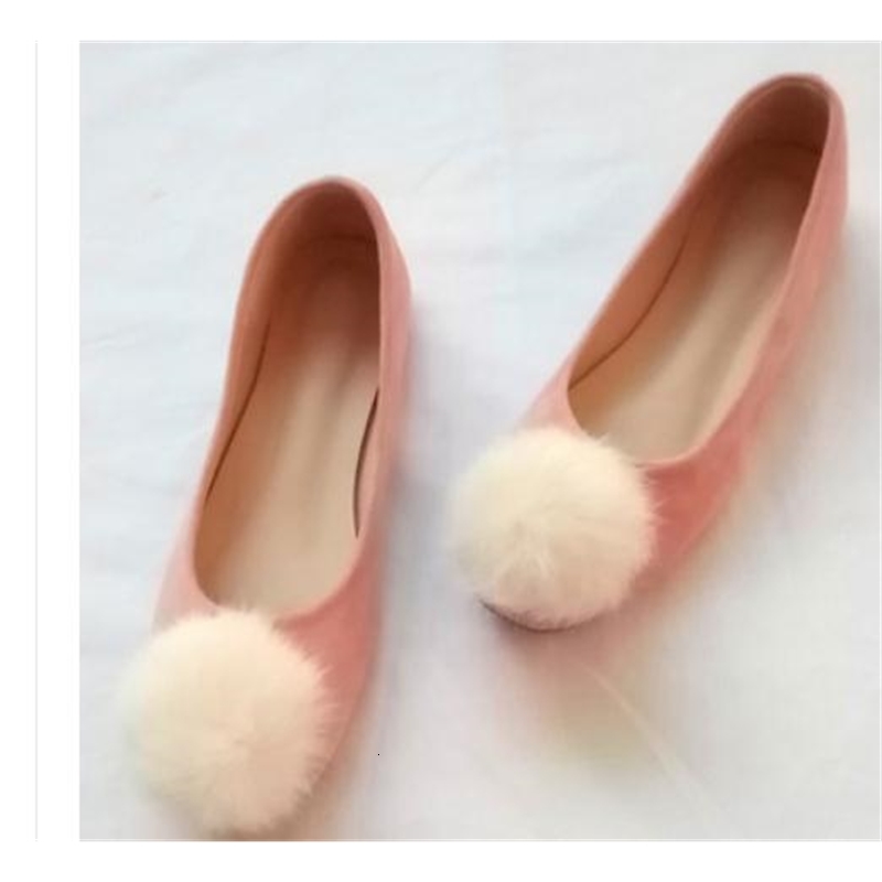

2021 Women's Shoes in Spring and Autumn New Style Flat Bottom Suede Round Head @2055 45RU, Pink
