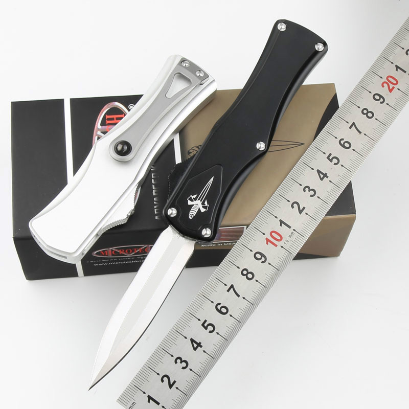 

Hot sale Microtech outdoor camping knife Goddess Hera Space aluminum handle 58HRC hunting EDC pocket knife