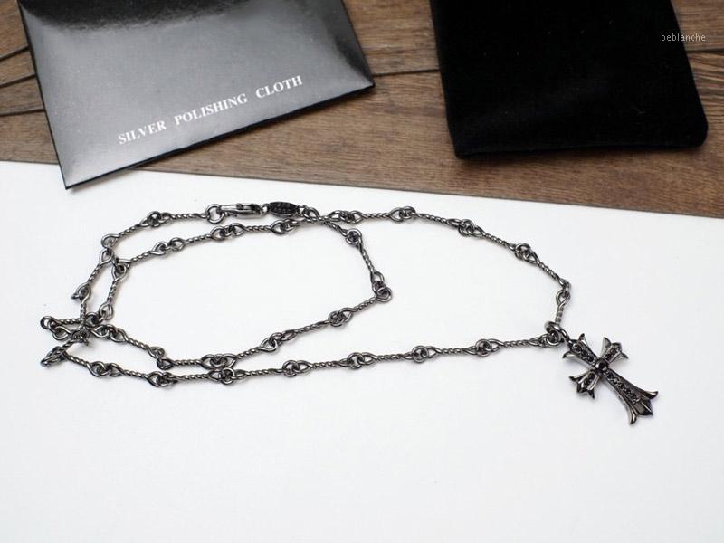 

Pendant Necklaces Cross Necklace Silver Men And Women Jewelry Christmas Party Gift Chain Length 60cm1