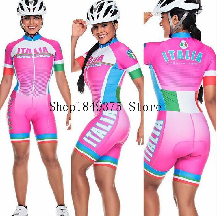 

2020 Women Short sleeve sexy body team triathlon skinsuit Cycling jersey suit Equipment custom cycling clothing ciclismo maillot1, As picture