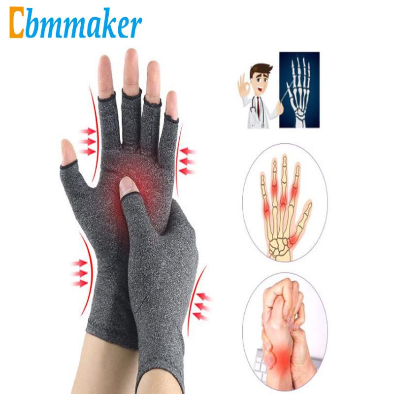 

1 Pair Compression Arthritis Gloves Premium Arthritic Joint Pain Relief Hand Gloves Therapy Open Fingers Compression, As pic