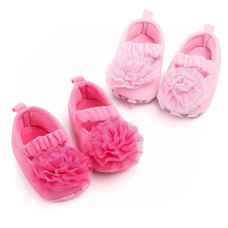 

New Cute Lace Flower Baby Girl Shoes Newborn Toddler Baby Shoes Soft Cotton Anti-Slip First Walker Princess -18 Months1