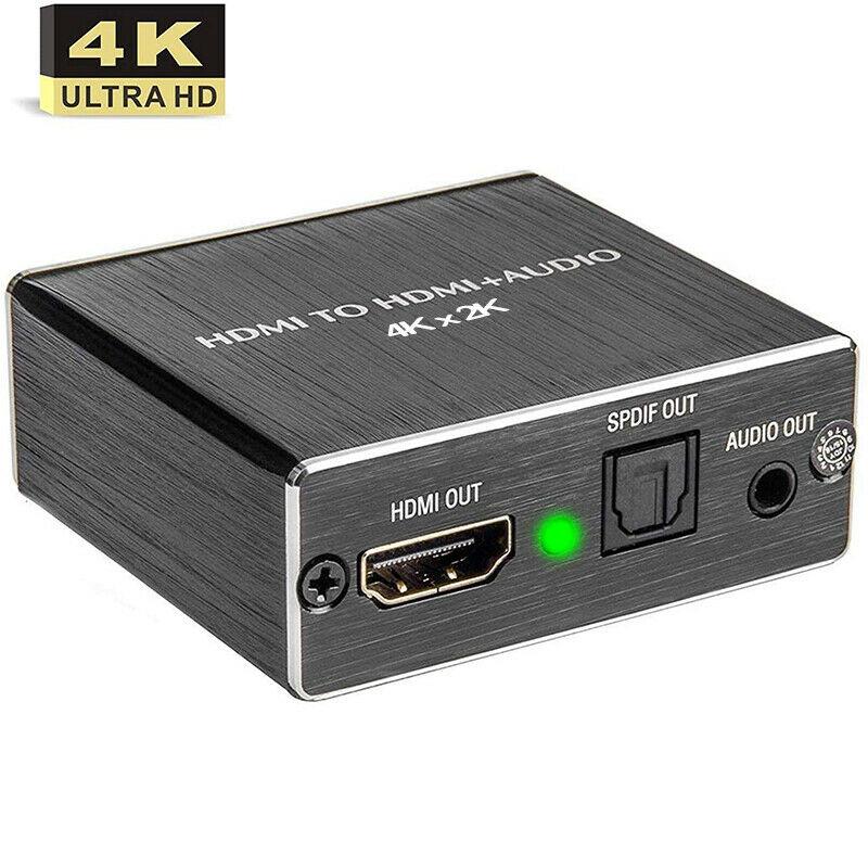 

Compatible With DTS / Dolby Audio Extractor RCA Audio Extractor Splitter To Optical 4K X 2K SPDIF