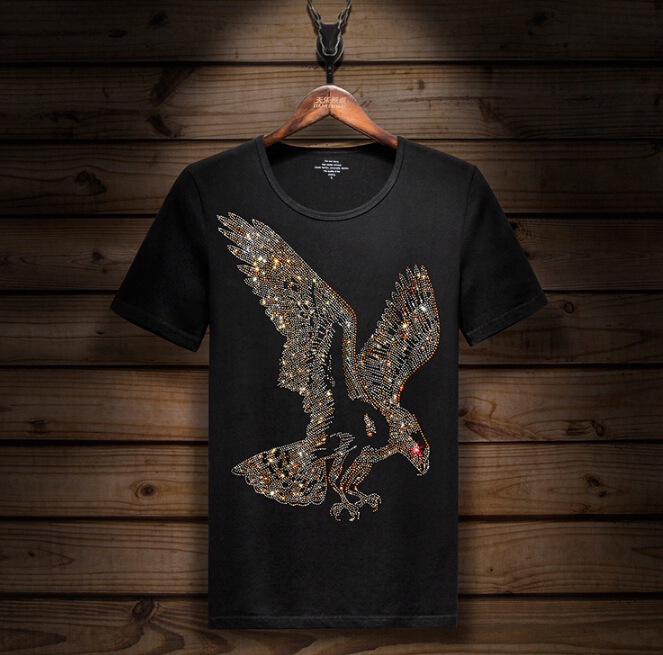 

Short Sleeve T-shirt Lycra Elastic Cotton Male Fashion Summer Half-sleeve Tshirt K6jy, White