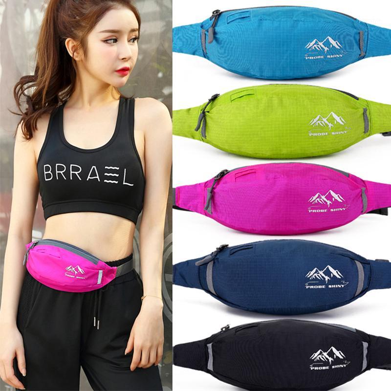 

NEW Fashion womens sports fanny pack waterproof Oxford cloth solid chest bag 2020 Men universal outdoor travel sports Bag Unisex1, Black