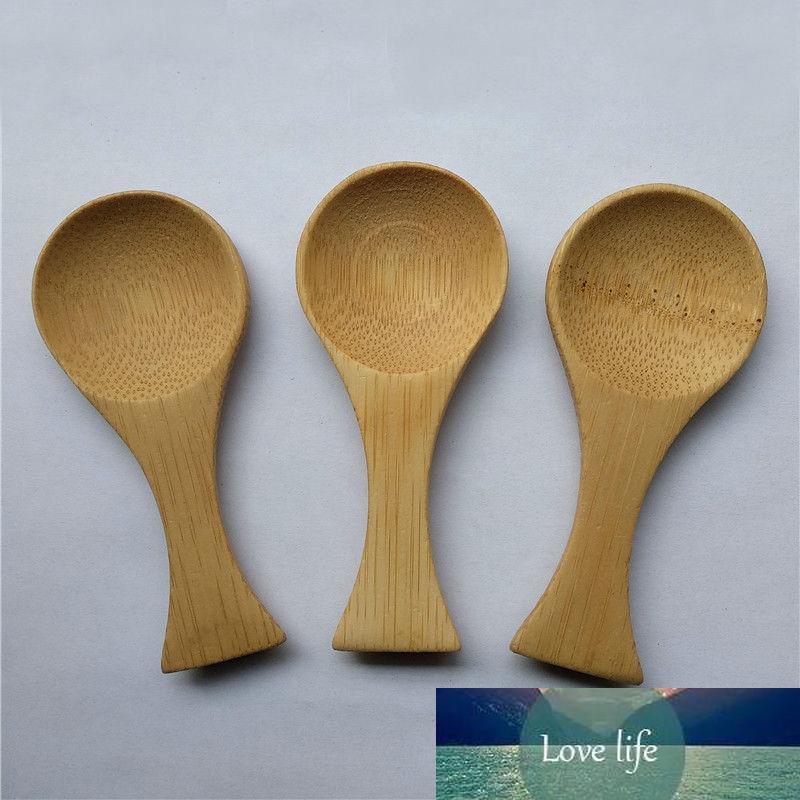 

Wholesale 50pcs/lot Natural Mini Bamboo Spoon Mini Short Handle Spoon