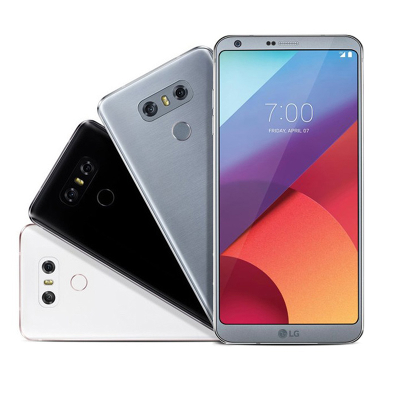 

Original Unlocked LG G6 4G RAM 32G/64 ROM phones 13MP LTE cellphone single Sim H870 H871 H872 H873 Dualsim, Black