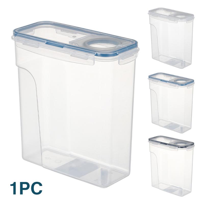 

4L Refrigerator Cereal Dried Fruit Cupboard Kitchen Organizer Portable Airtight With Lid Storage Container Grain Leakproof