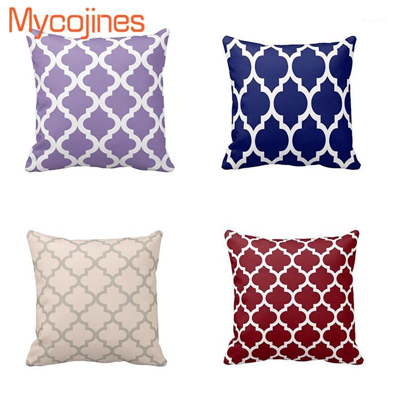 

Luxury Diamond Lattice Jacquard Woven Chenille Cushion Cover Print Home Decorative Living Room Yoga Chair Pillow Case 45 x 45 cm1