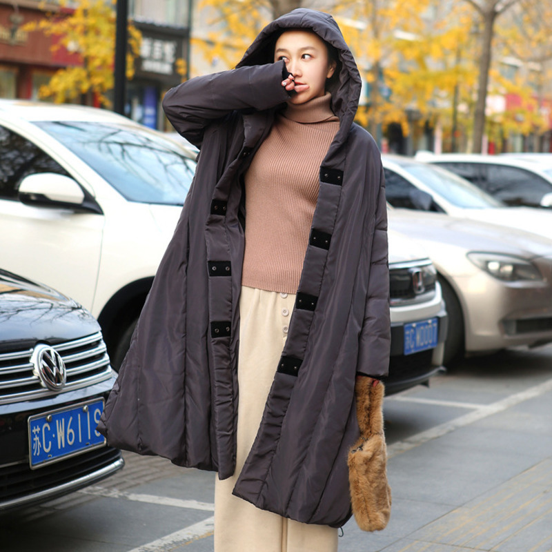 

Long and Coat the Women Winter Duck Down Hot Size Black Fall Hoodie Thicken Parka Mujer Kurtki Damskie, Red wine