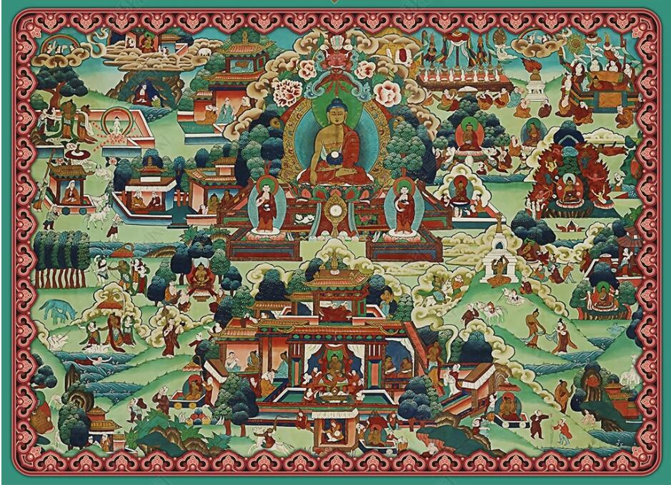 

3d ceiling murals wallpaper custom photo Buddhist Chinese thangka painting decor 3d wall murals wallpaper for walls 3 d in the living room, Non-woven wallpaper