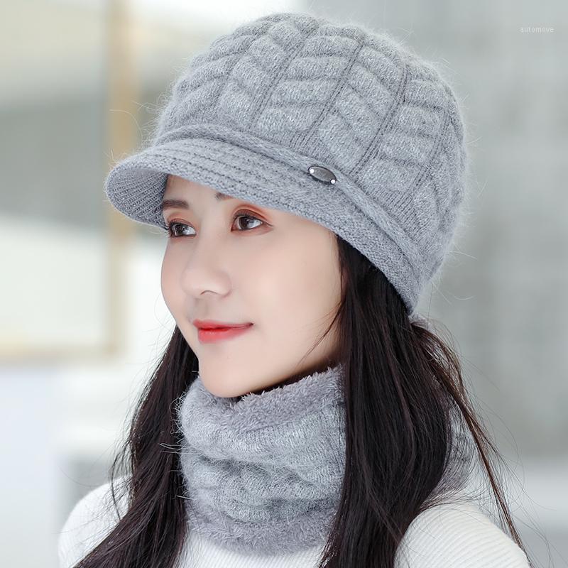 

Mom fur Winter Hat Skullies Beanies Hats Winter Beanies For Women Scarf Caps Balaclava Mask Gorras Bonnet Knitted Hat1, Black