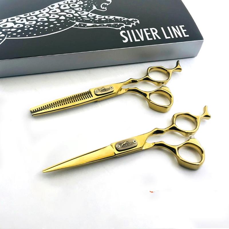 

6 Professional Hair Salon Structure Scissors Set Cutting Barber Haircut Thinning Shear Scissors Hairdressing Hair Tools