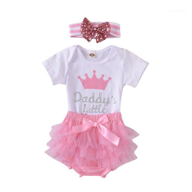 

Newborn Baby Girl Clothes Set Clothing Toddler Girl Outfit Set Meisjes Kleding Vestiti Neonata Summer 3PC Romper Skirt1, 1set skirt set