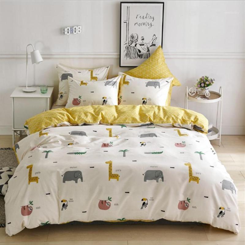 

3PCS Duvet Cover Set Soft Cotton Luxury Animal Print Beddings with Pillowcase for Bedroom Decoration1, As pic