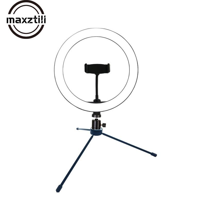 

10 Inch Ring Light Adjustable Video Live Stream Selfie Photo Tripod Photography Lamp Beauty Makeup Fill Light for YouTube Video