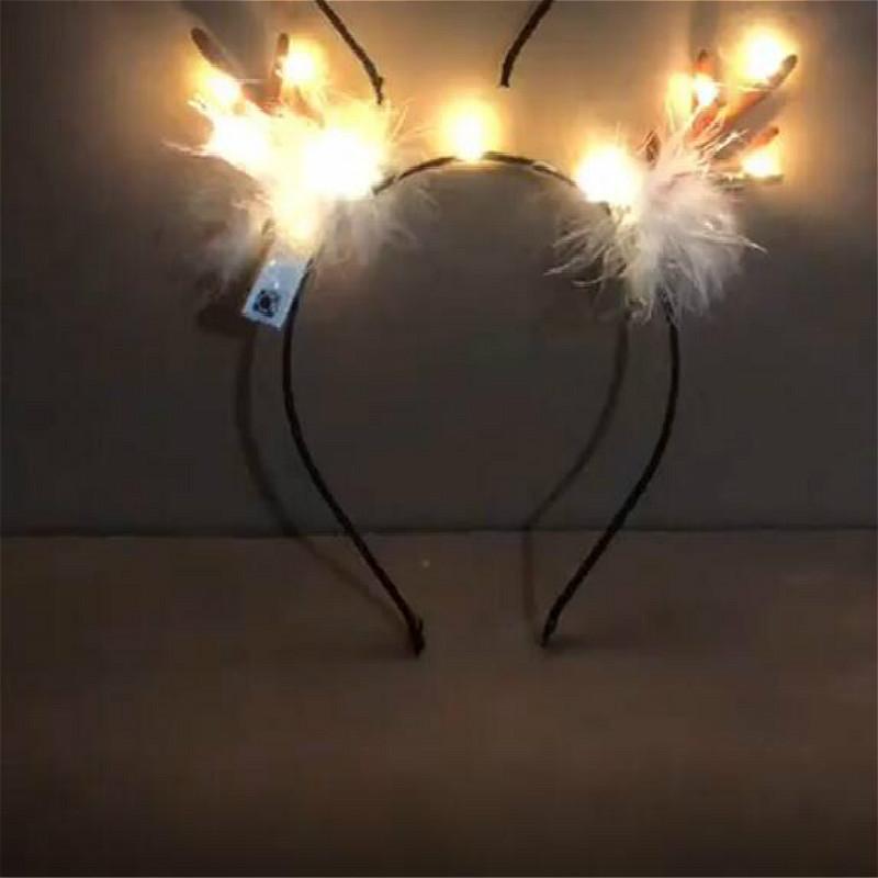 

LED Christmas Headbands Creative Glowing Party Hats Christmas Headwear Decoration Hair Accessories Gifts For Parties