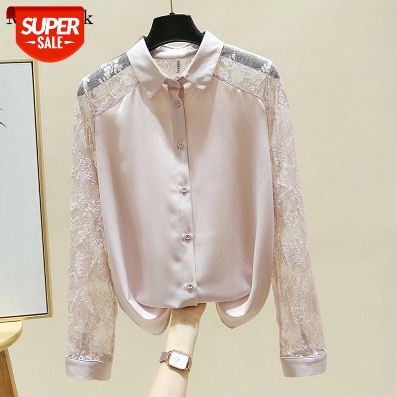 

New Fashion Cardigan Chiffon Blouse Women 2021 Long Sleeve Vintage Shirts Women Tops Lace Sexy Floral Casual Blouses 11923 #Dj4l, White