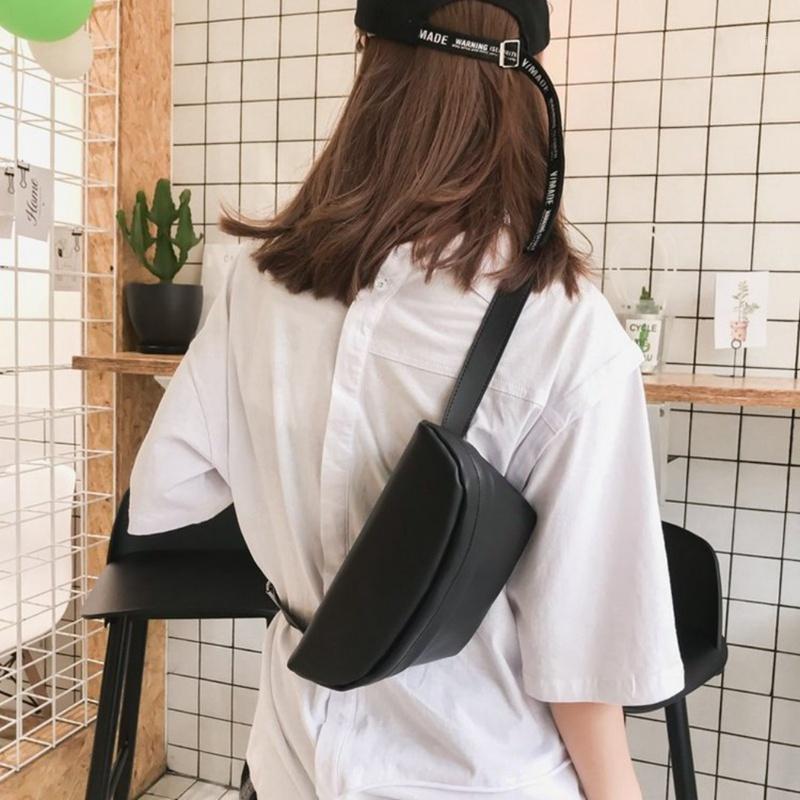 

2019 Women Elegant New Style Fashion Design Classical Japanese Solid Color Versatile Student Pockets Cover Unisex Waist Bag1, Sky blue