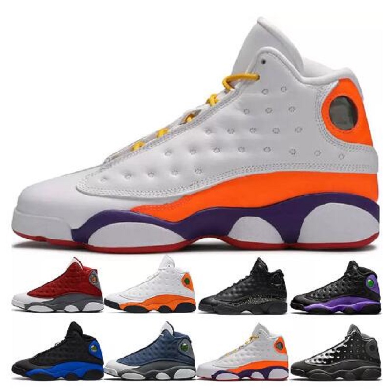 

13 13s XIII Jumpman Basketball Shoes Singles Day Low Mens Womens Flint High Hyper Royal Houndstooth Designer Wolf Grey Trainers Sports Sneakers, # 46