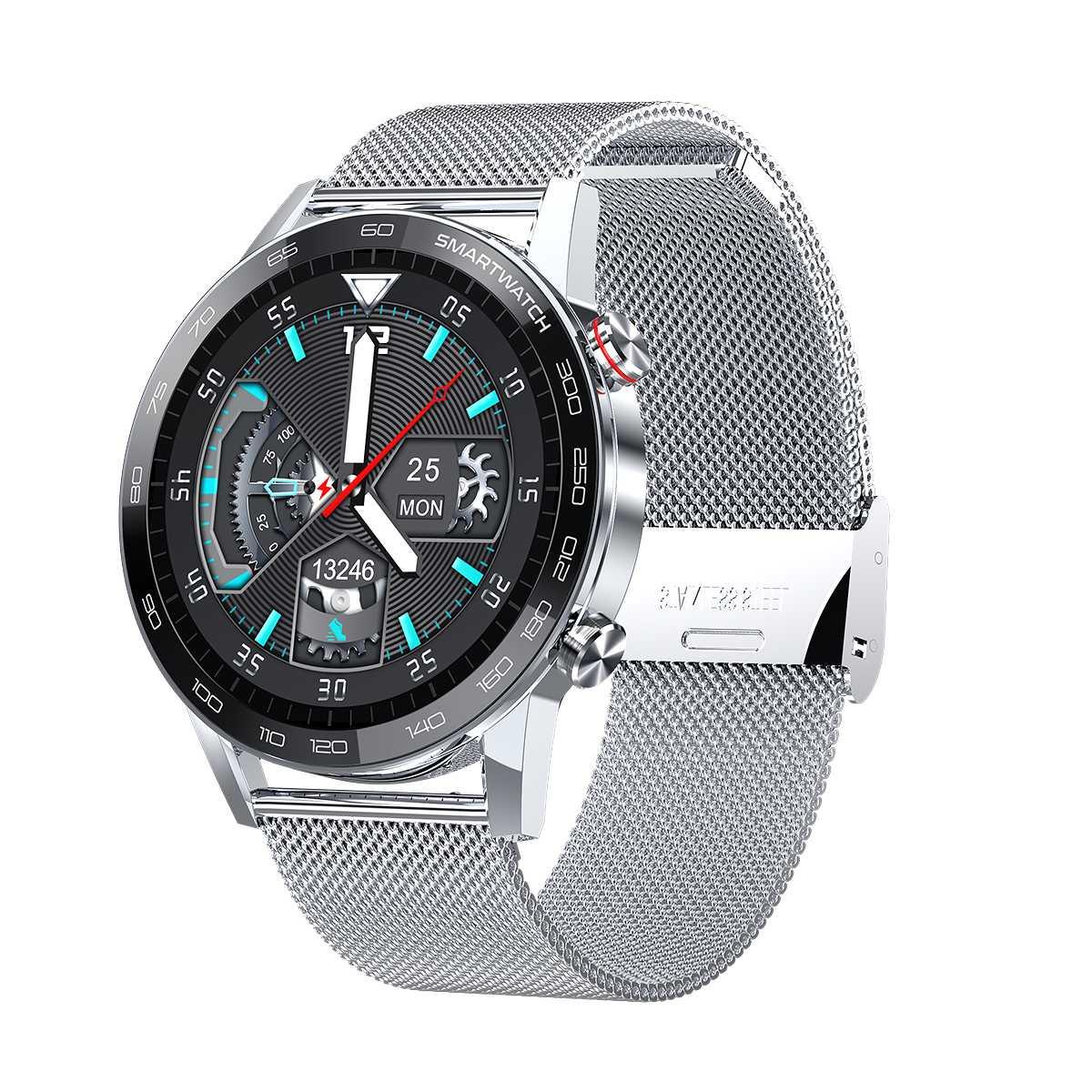 

NJY-L16 Classic Metal Watch Smartwatch Fashion High-grade Sports Pedometer Calories Tracker Hiking Running Cycling Wrist Watches Bluetooth S