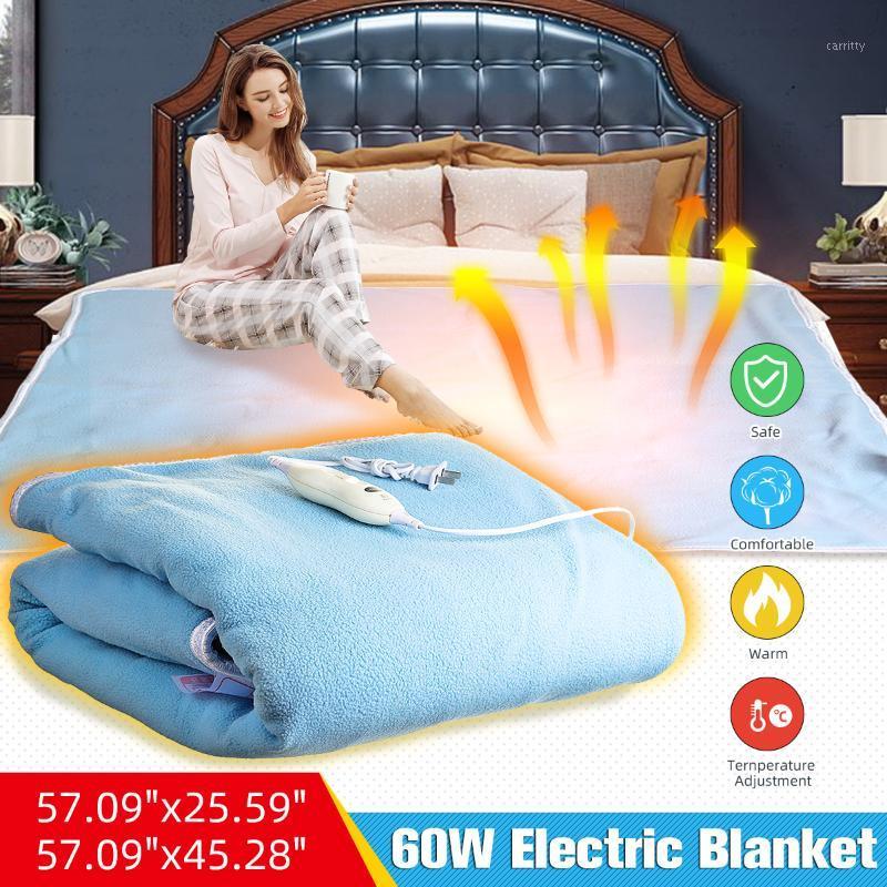

New Electric Blanket Thicker Plush Electric Heater Single/Double Body Warmer Heated Blanket Thermostat Heating1