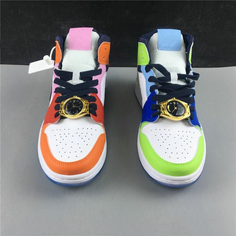 

Melody Ehsani x 1 MID WMNS Fearless Athletic Designer Shoes Womens Mens Shoes sports sneakers Trainers, 01