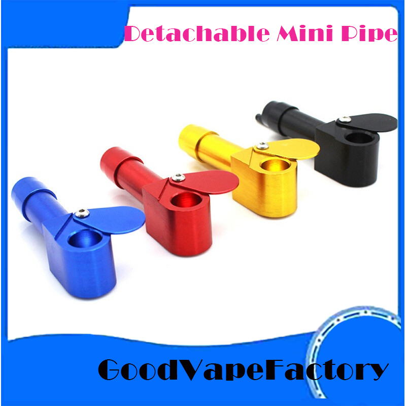 

Aluminum Alloy Mini Pipe Fashion Portable Detachable Pipes Smoking Metal Pressure Pipe Cigarette Burning Pipe Smoking Accessories