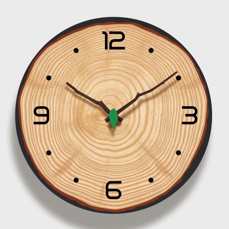

Vintage Wooden Wall Clock Cafe Office Home Kitchen Wall Decor Silent Clock Design Art Large Gift Home Watches