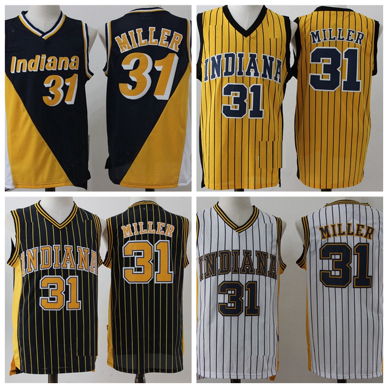 

Indiana Pacers mens Reggie 31 Miller basketball jerseys High quality, Jersey