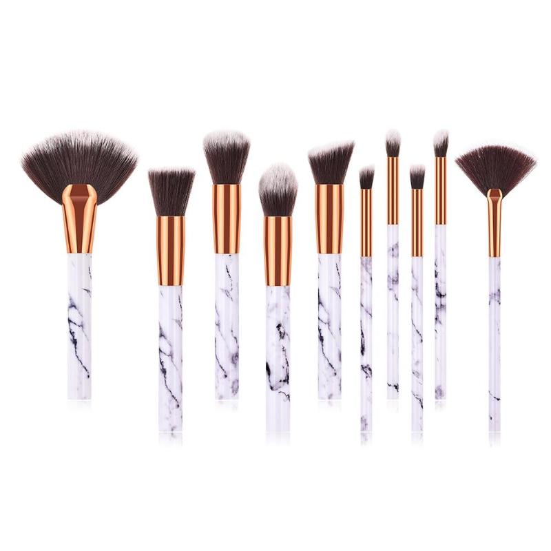 

Makeup Brushes Set Professional 10Pcs Kits Powder Foundation Brush Concealer Eye Shadow Lip Blending Make up Brushes