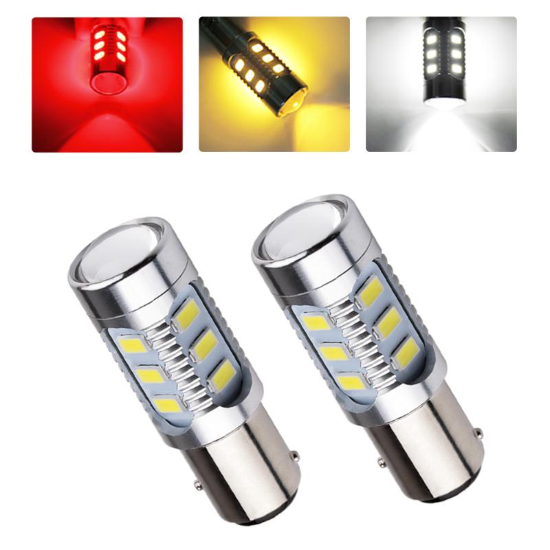 

2pcs BAY15D Led 1157 12 led 5730 smd High Power Fog Tail Brake Stop Bulbs White Red Yellow car light source p21/5w auto lamp, As pic