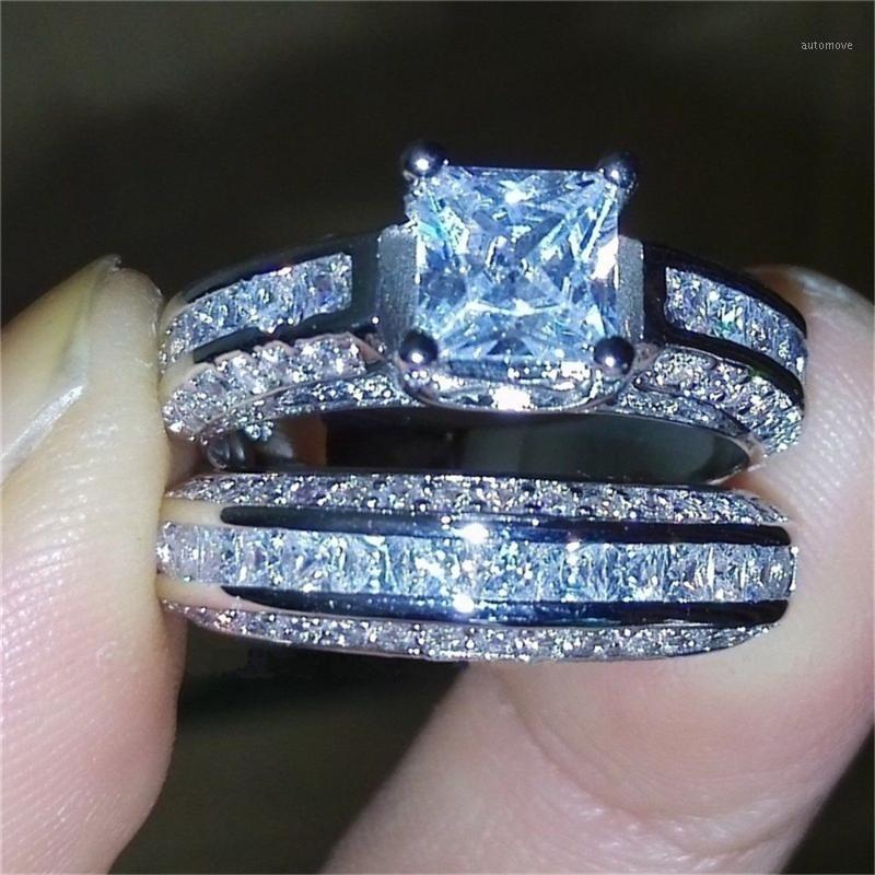 

New Zircon Stone Ring Set Fashion Knuckle Ring Vintage Wedding Band For Women1