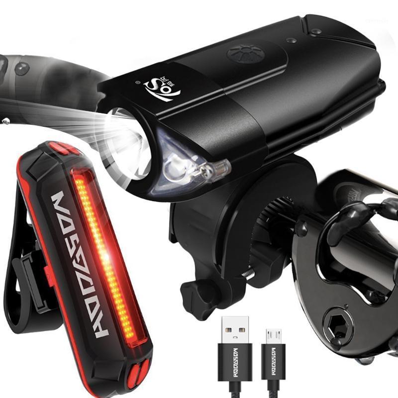 

Outdoor Waterproof LED Bicycle Led Light USB Rechargeable Headlight Bike Front Light Tail Cycling Accessories1