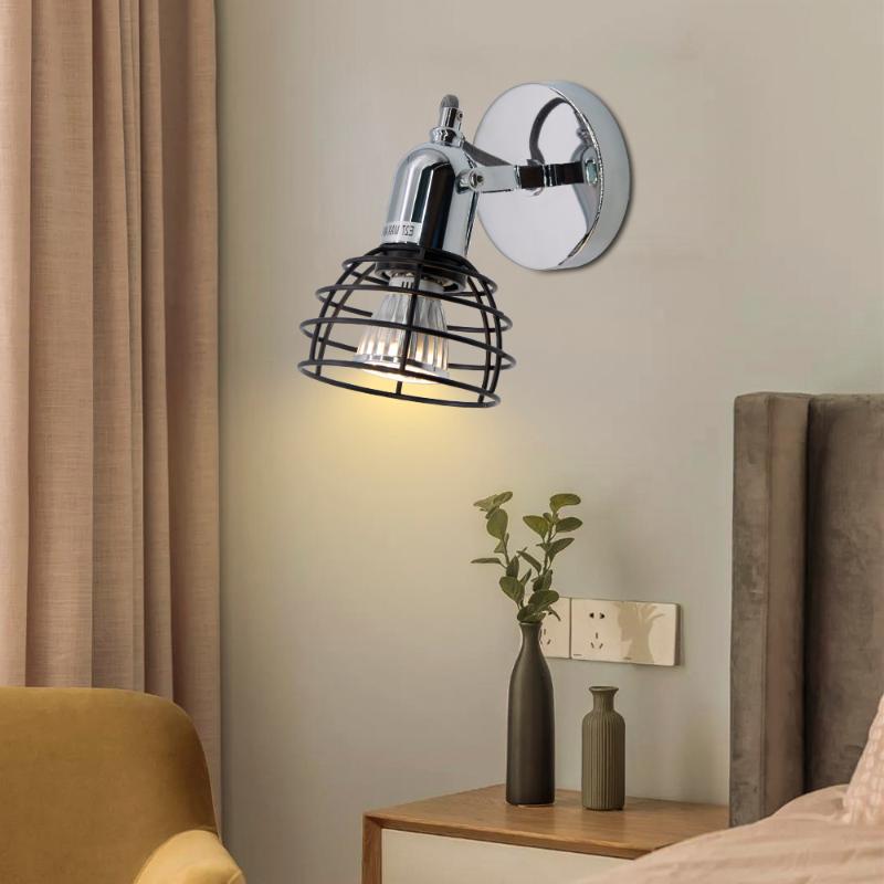 

Artpad American Industry Wall Lamp Iron Loft Aisle Wall Light Fixture For Balcony Corridor Adjustable Light Wall/Ceiling Mounted