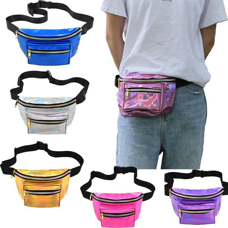 

Lady Laser Chest Waist Bags Women Men Belt Bag Hiphop Fanny Waist Pack Shoulder Outdoor Bag Travel Bum1, Gold