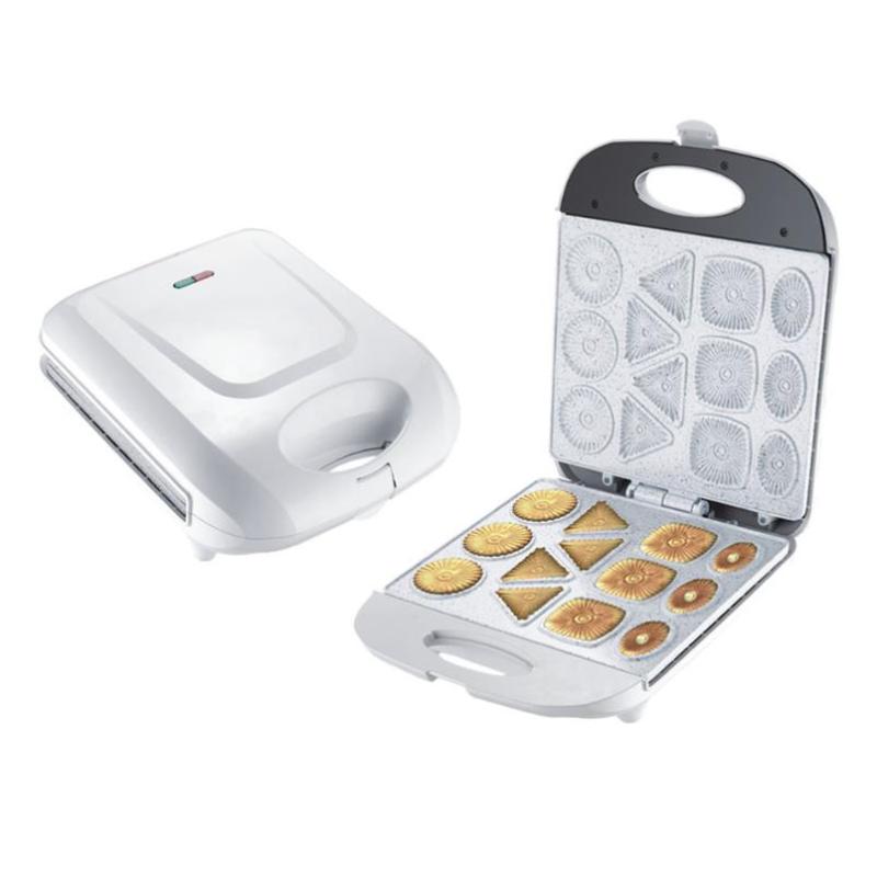 

220V Electric Walnut Cake Maker Automatic Mini Nut Waffle Bread Machine Sandwich Iron Toaster Baking Breakfast Pan Oven EU plug