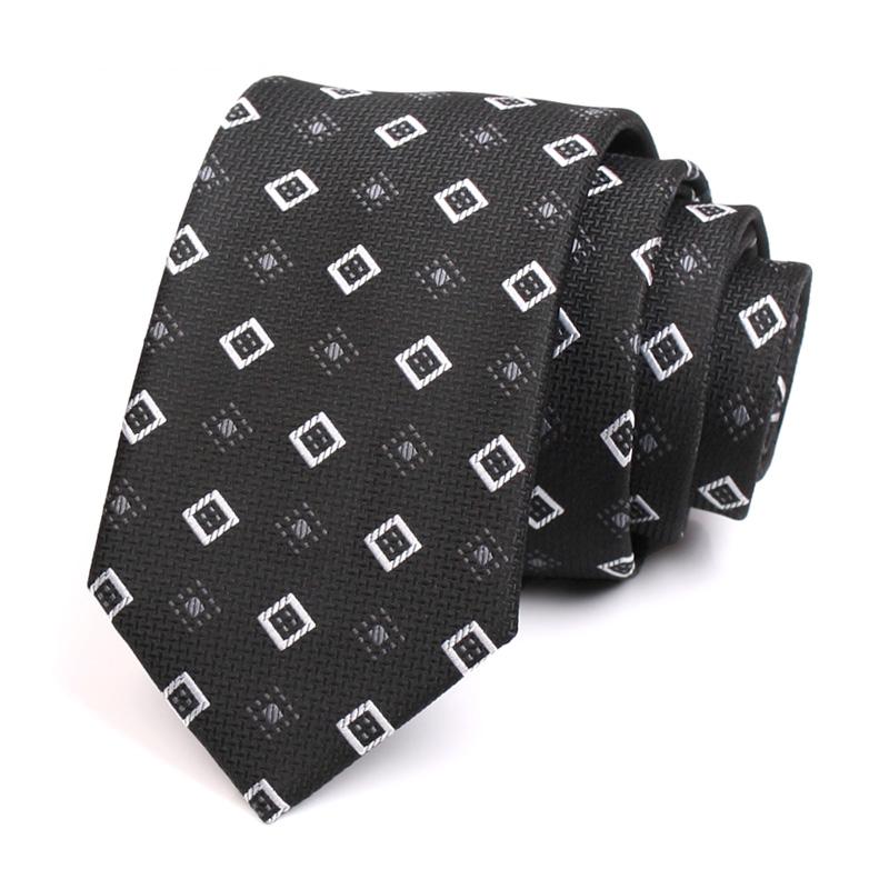 

Bow Ties Men's Fashion Formal Tie 2021 Brand Classic 7CM For Men Business Suit Work Necktie Male Black Neck With Gift Box