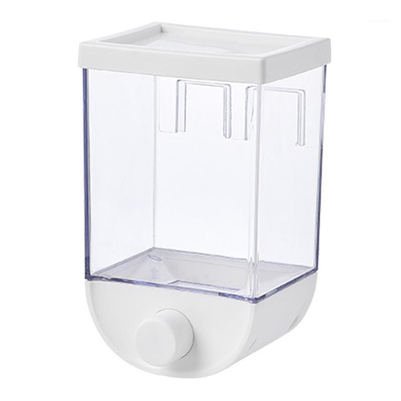 

Kitchen Wall Mounted Cereal Dispenser Dry Storage Container Self-adhesive1