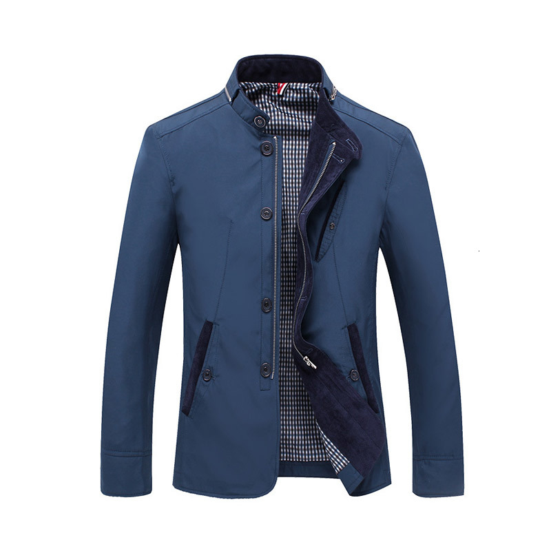 

2021 Tang New Spring Autumn Casual Jacket Men Outwear Coat Size -4xl RC4W, Blue