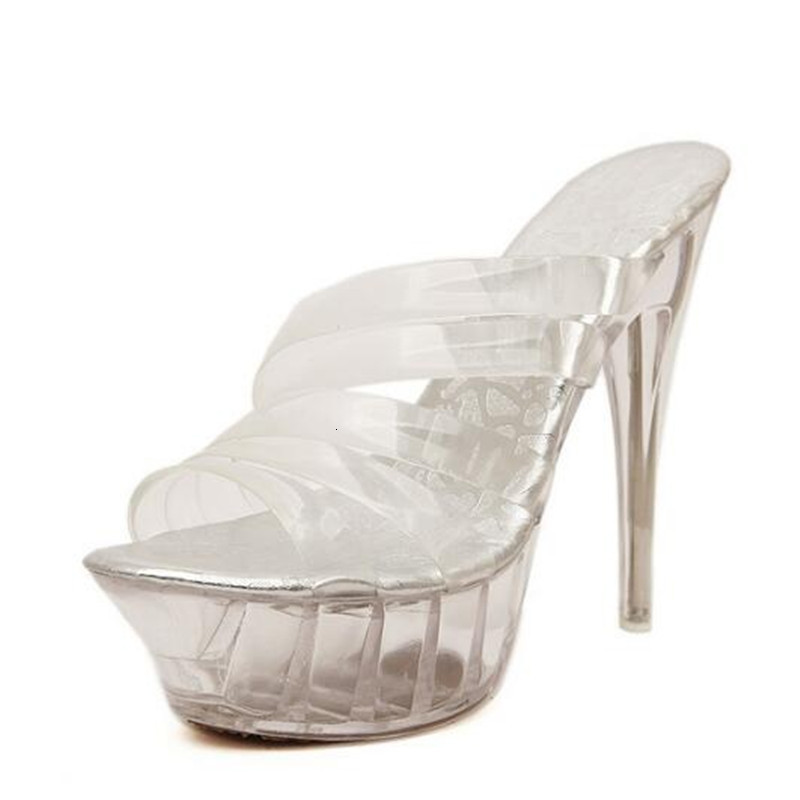 

2021 New Summer'cause You See Sexy Open-toed Slippers Two Inches Thin Women's High Heels Narrow Strip Size -43 QYG9, Narrow band.